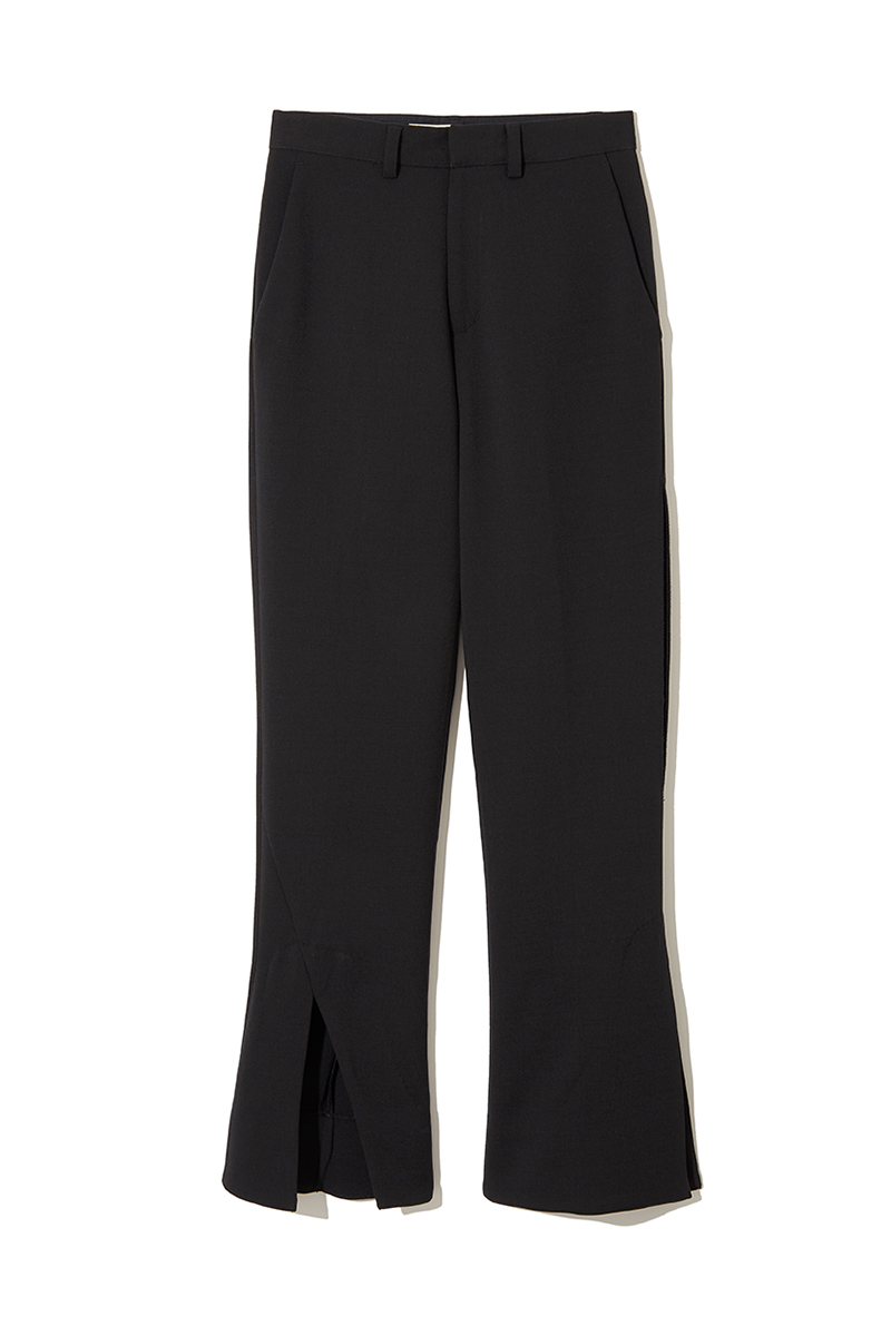 Georgie Slit Trousers 詳細画像 Black 1