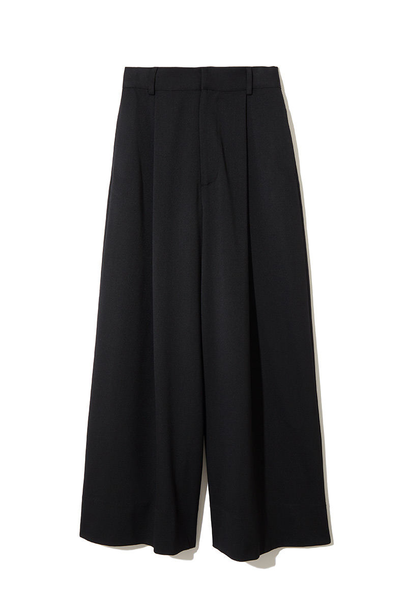 Wide Tuck Trousers