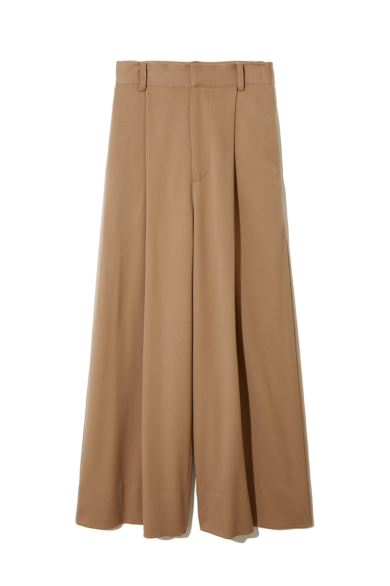 Wide Tuck Trousers
