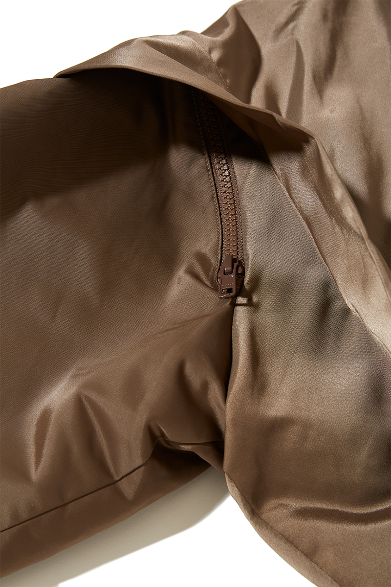 Nylon Cropped Jacket 詳細画像 Brown 5