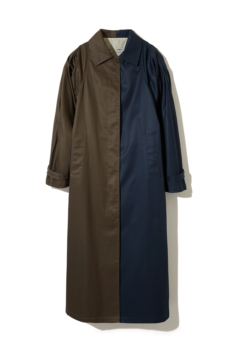 Cotton Puff-sleeve Coat 詳細画像 Navy 1