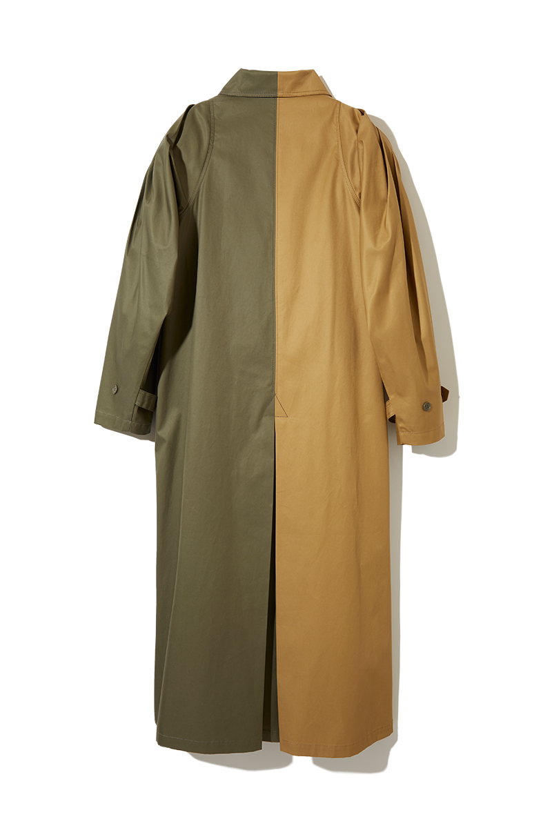 Cotton Puff-sleeve Coat 詳細画像 Khaki 2