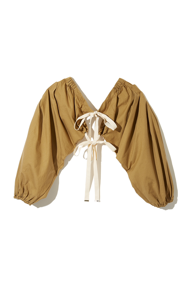 Cotton Sleeve Blouse 詳細画像 Yellow 2
