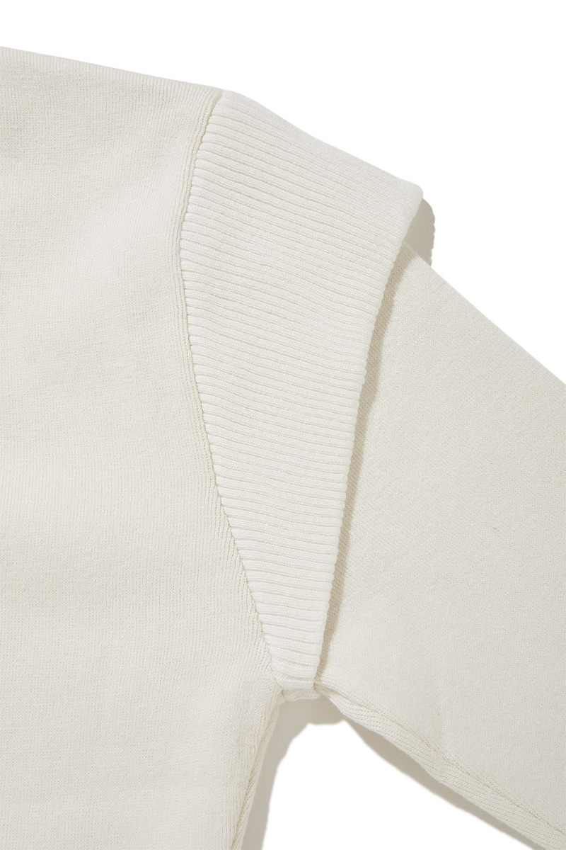 Belted Cap Sleeve Knit Top 詳細画像 White 4