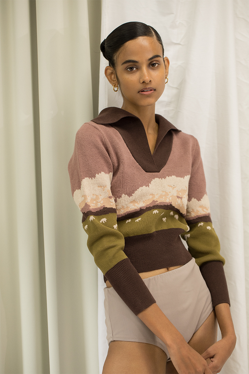Landscape Jacquard Polo