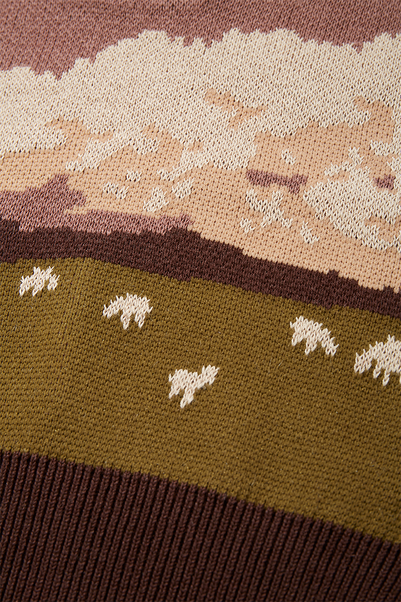 Landscape Jacquard Polo 詳細画像 Red 3