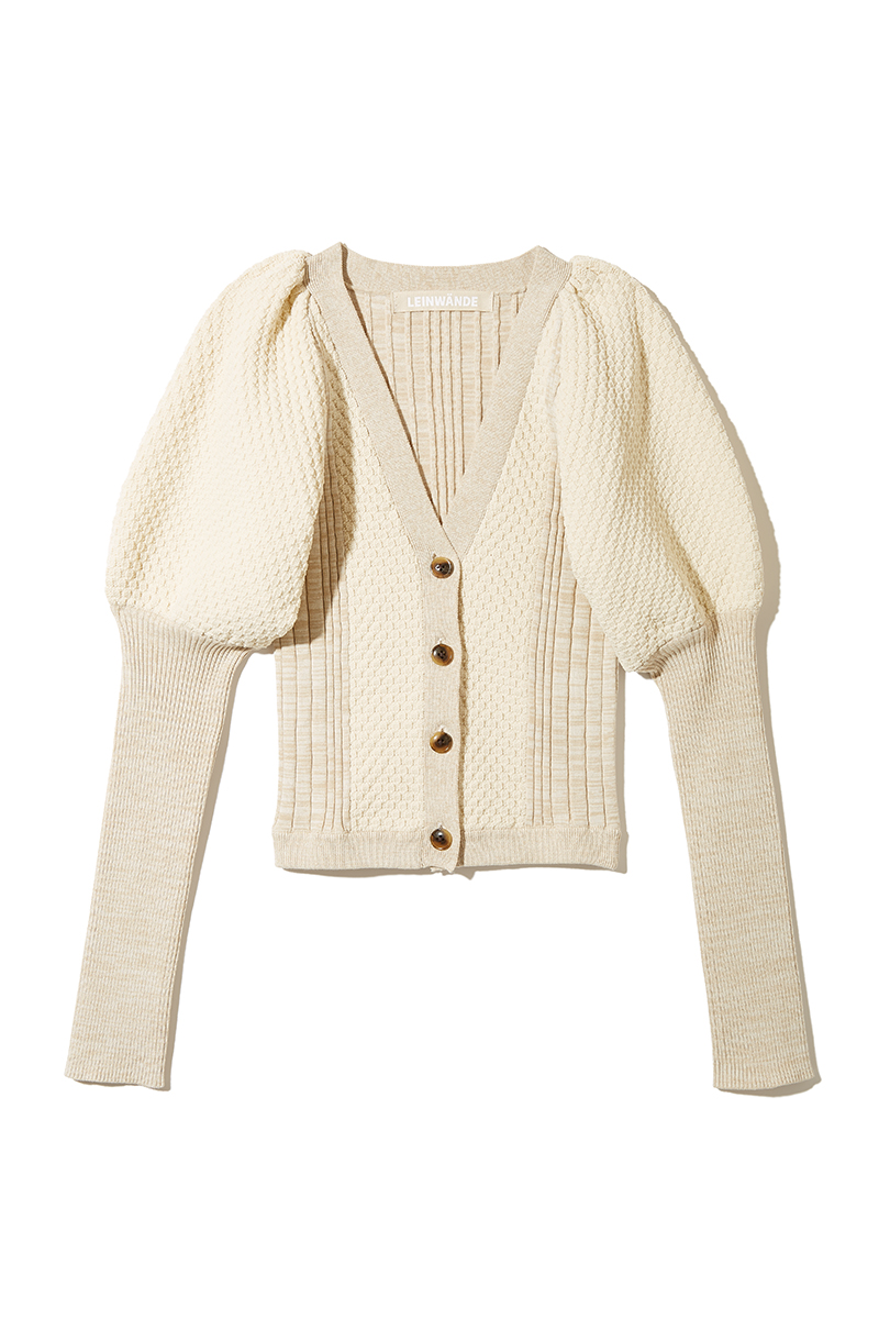 Bobble Knit Cardigan 詳細画像 White 1