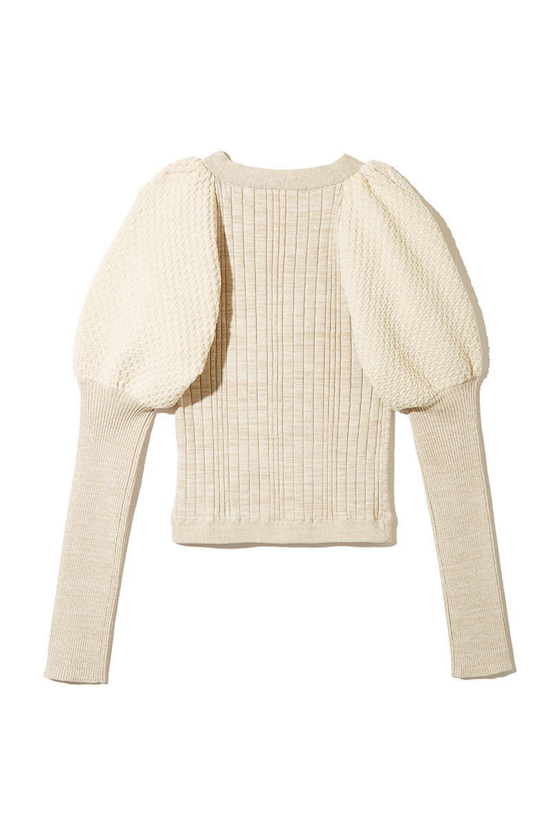Bobble Knit Cardigan 詳細画像 White 2