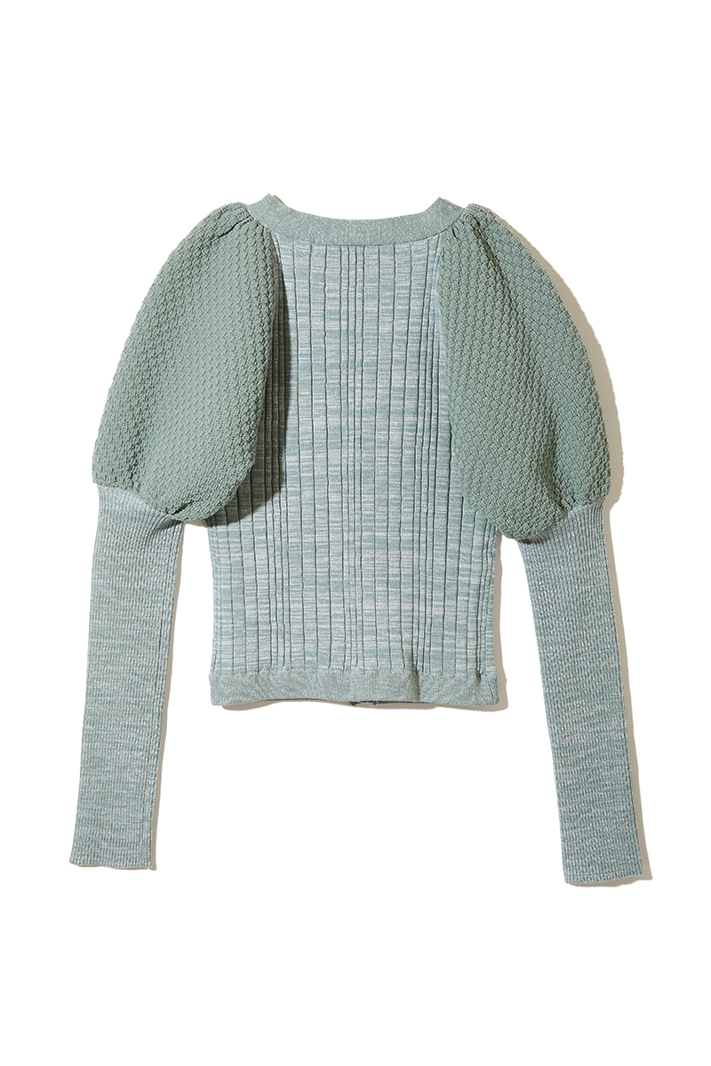 Bobble Knit Cardigan 詳細画像 Blue 2
