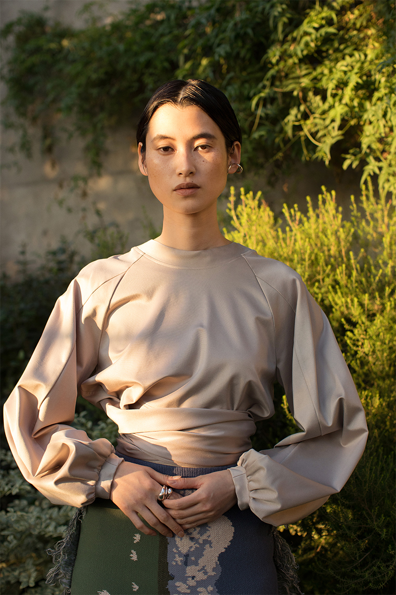 Puff-sleeve Sweat Top 