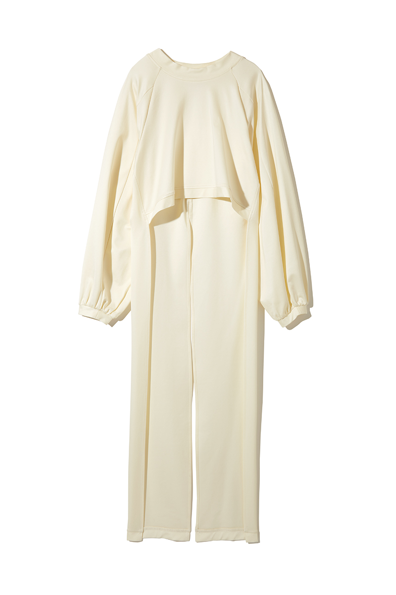 Puff-sleeve Sweat Top  詳細画像 White 1
