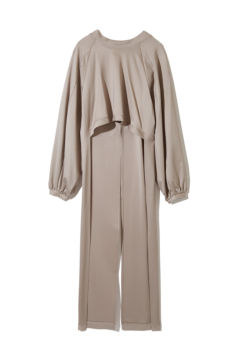 Puff-sleeve Sweat Top  詳細画像 Nude 1