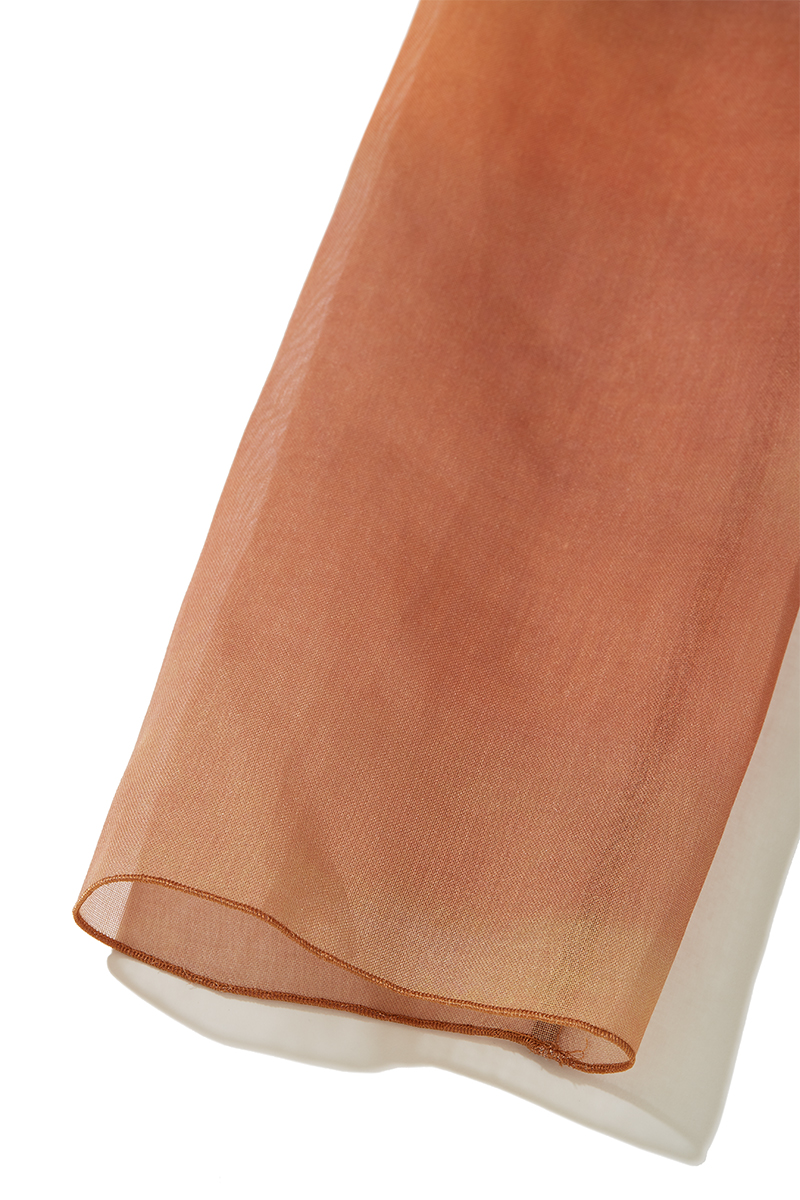 Claudiu Sheer Print Top 詳細画像 Orange 4