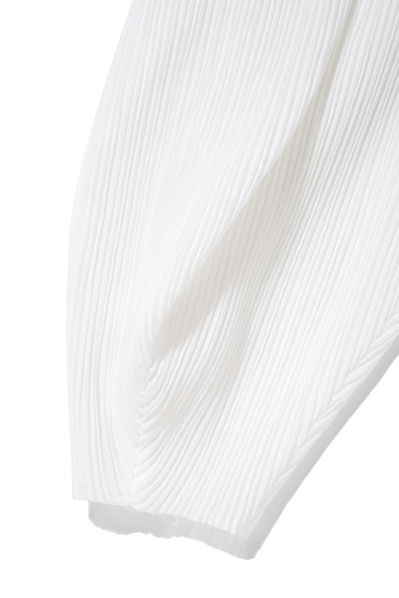 Puff-sleeve Pleats Top 詳細画像 White 3