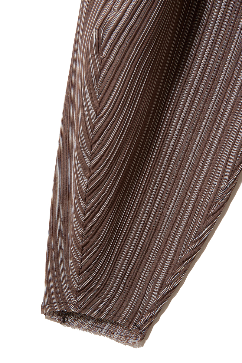 Puff-sleeve Pleats Top 詳細画像 Brown 3