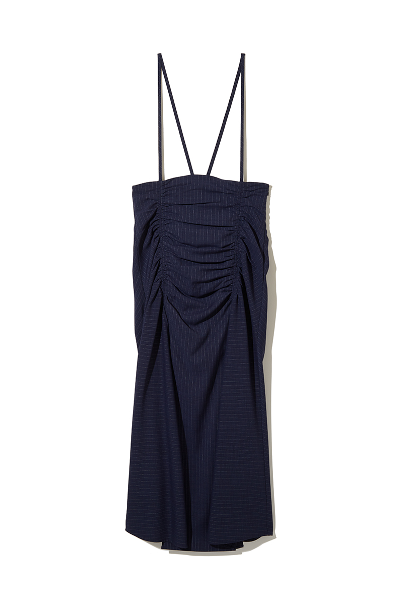Shirred Slit Skirt