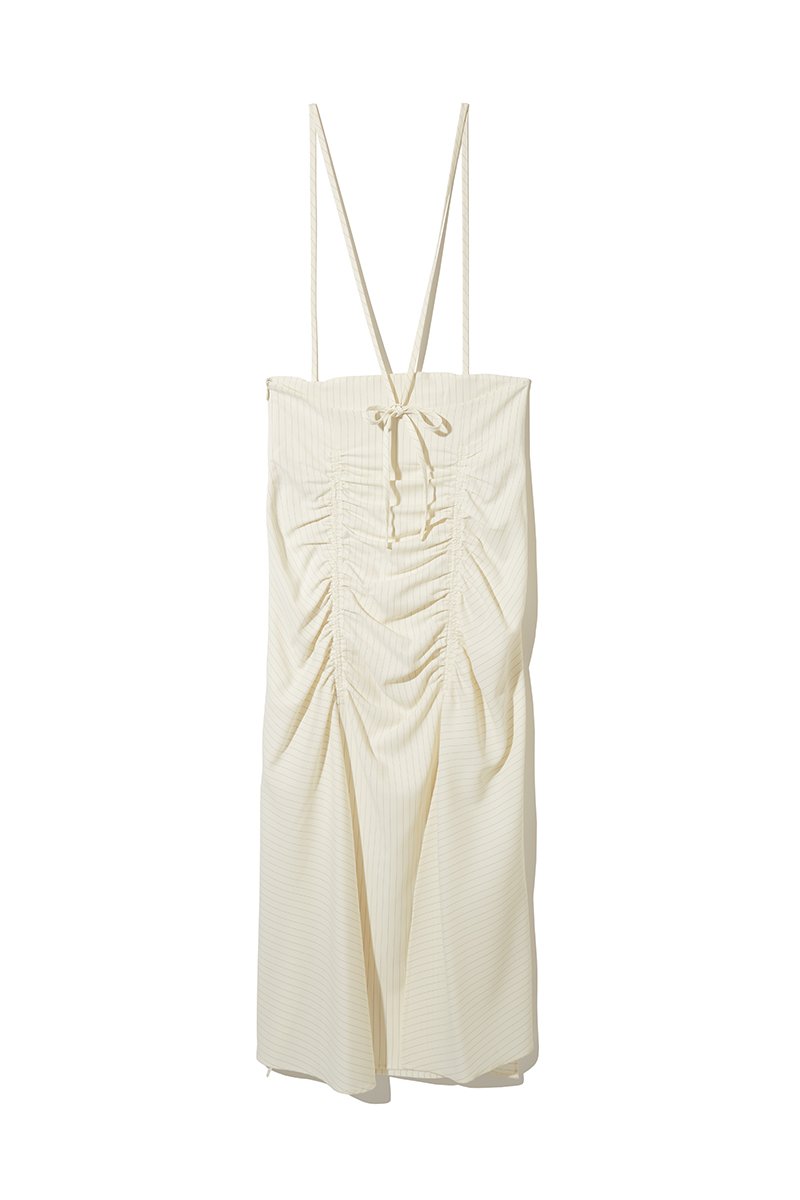 Shirred Slit Skirt 詳細画像 White 2