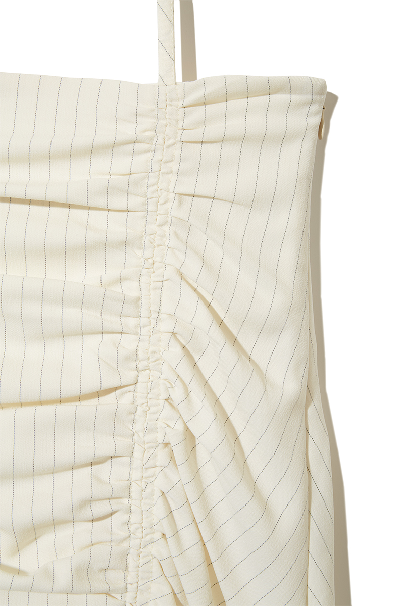 Shirred Slit Skirt 詳細画像 White 3