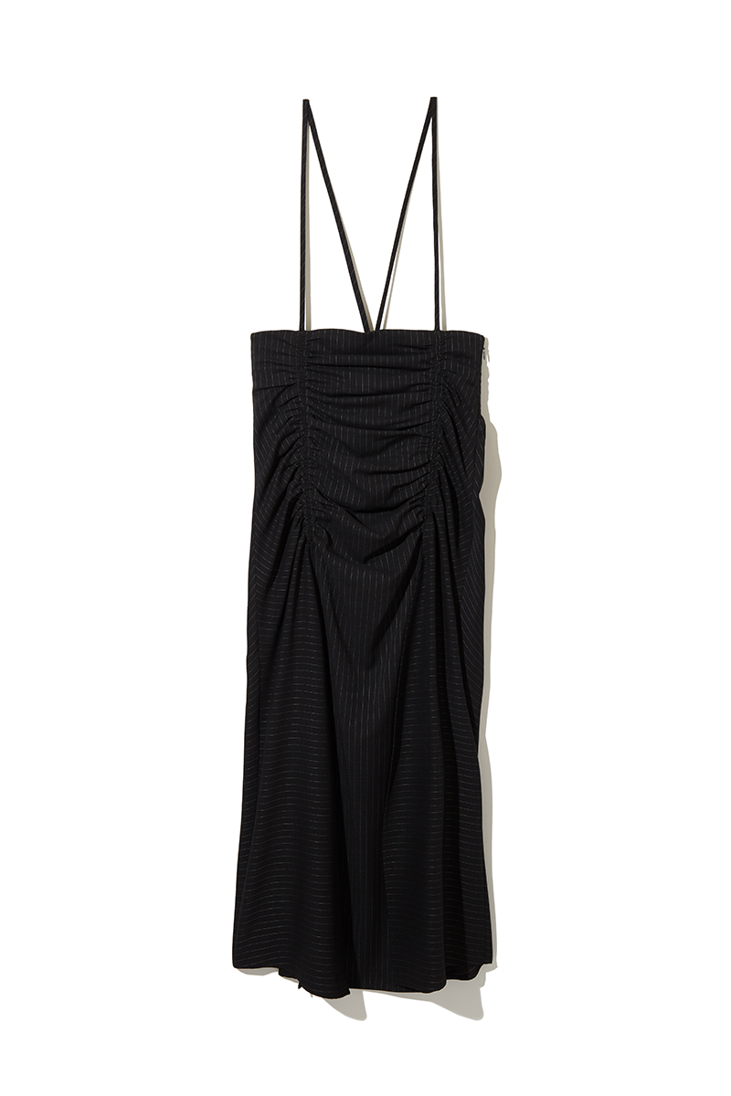 Shirred Slit Skirt 詳細画像 Black 1