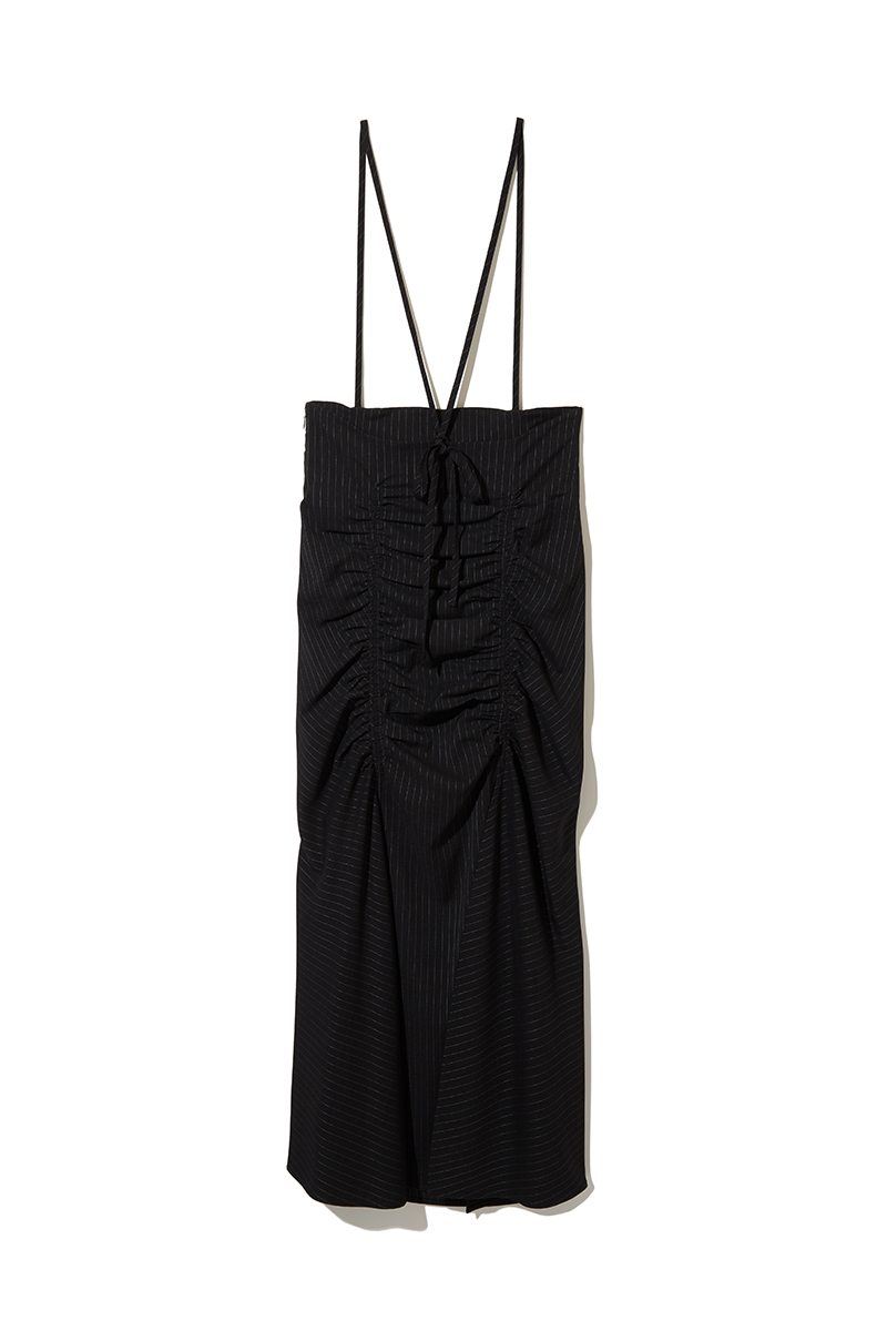 Shirred Slit Skirt 詳細画像 Black 2