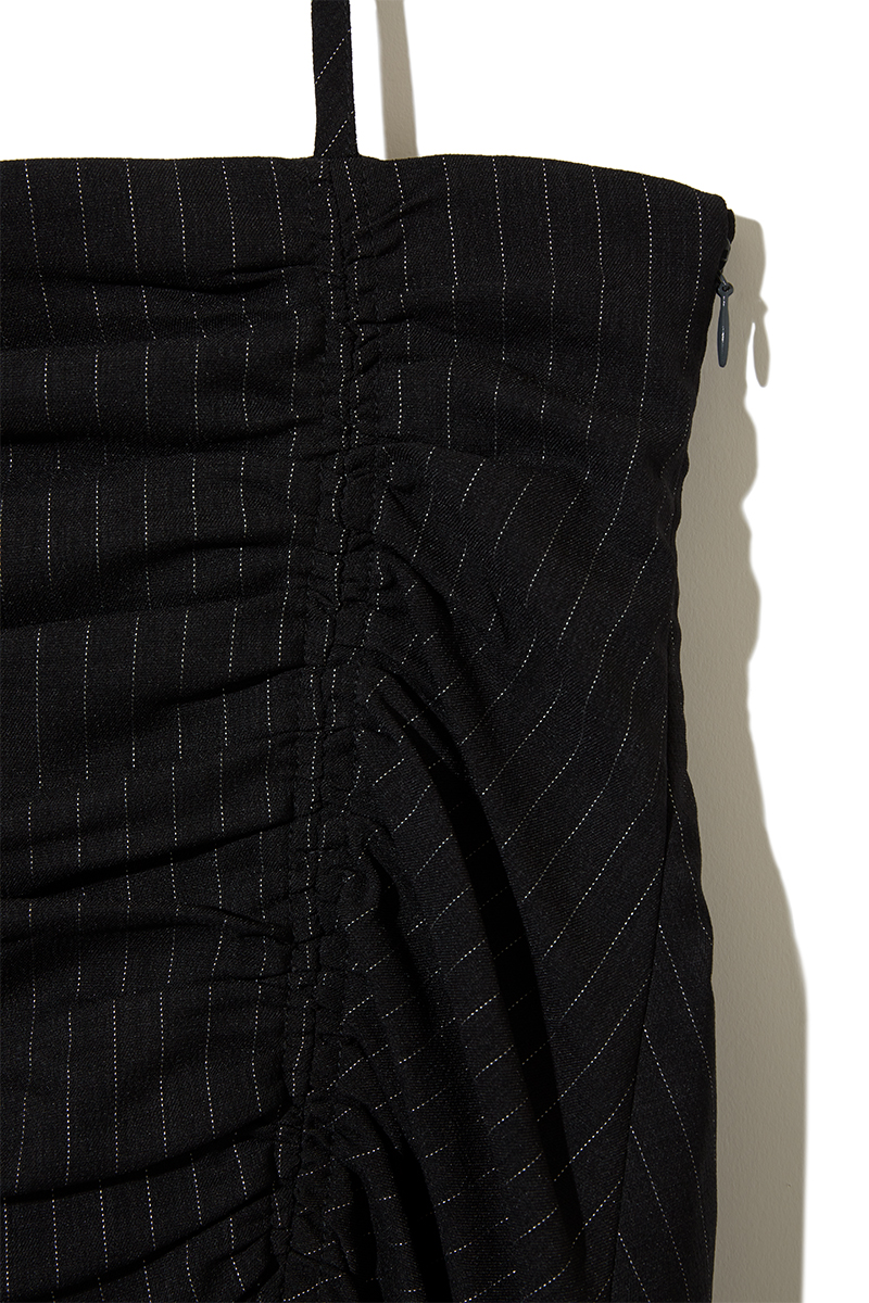Shirred Slit Skirt 詳細画像 Black 3
