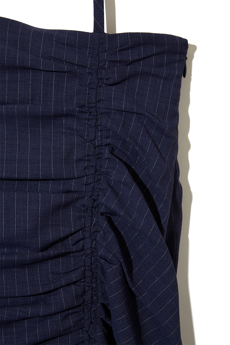 Shirred Slit Skirt 詳細画像 Navy 3