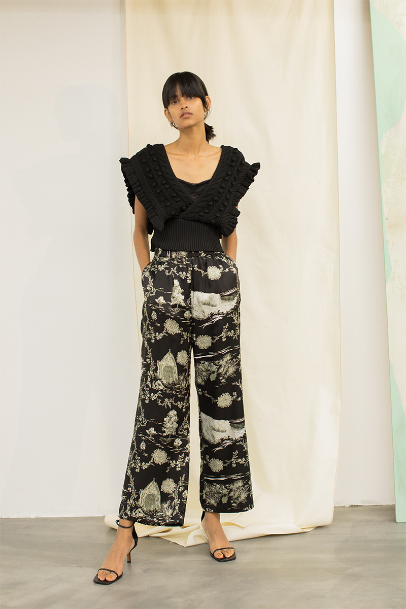 Landscape Print Trousers