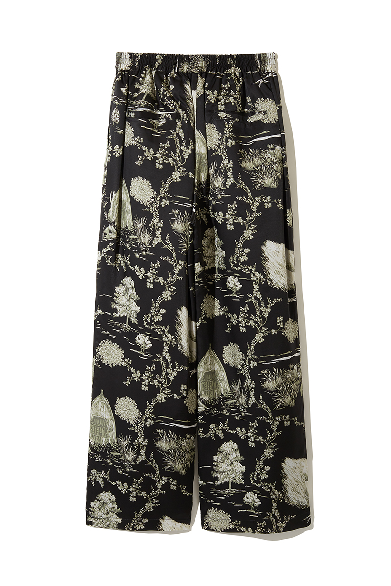 Landscape Print Trousers 詳細画像 Black 2