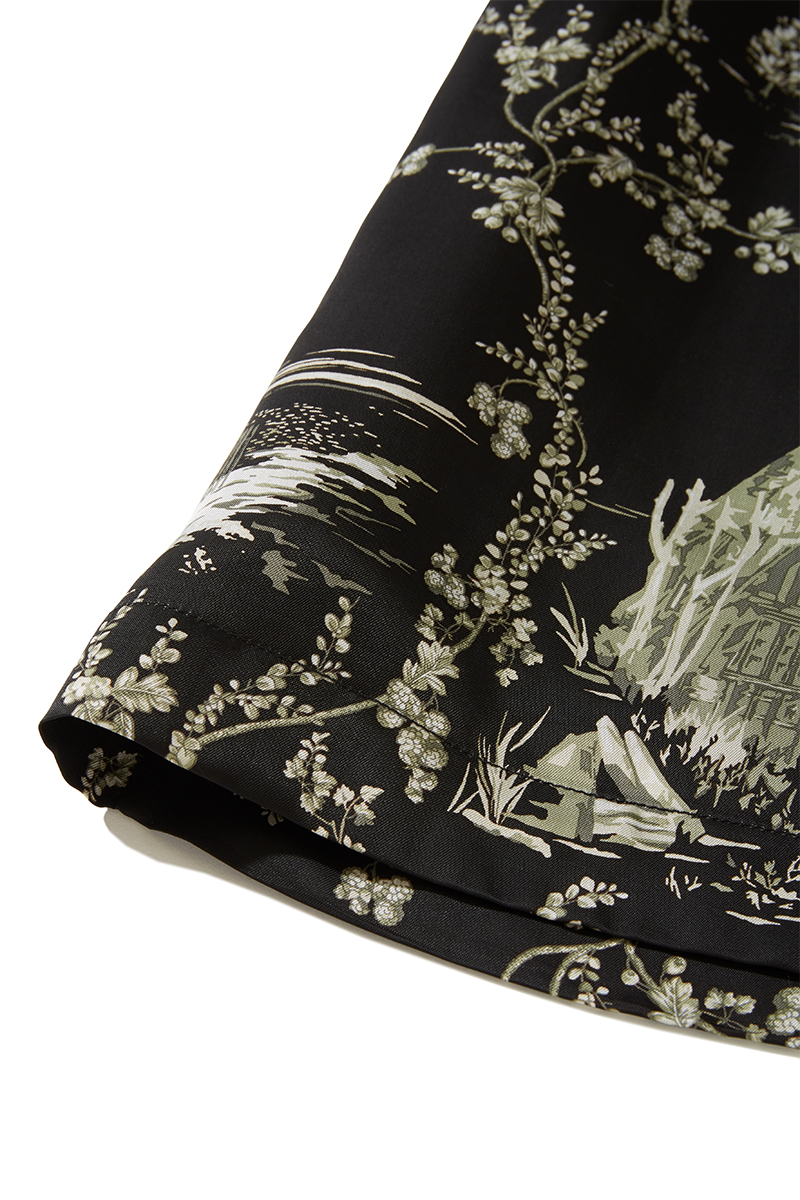 Landscape Print Trousers 詳細画像 Black 5