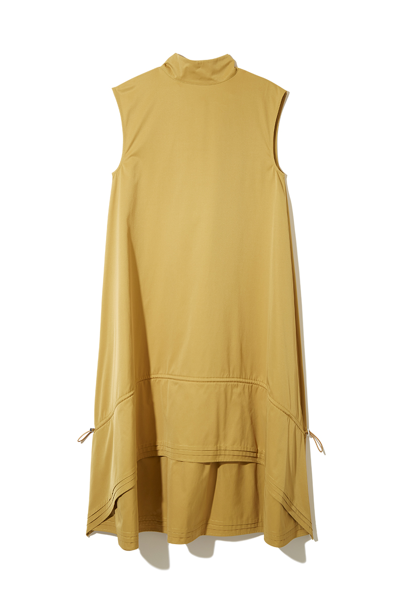 High-neck Sleeveless Dress 詳細画像 Yellow 2
