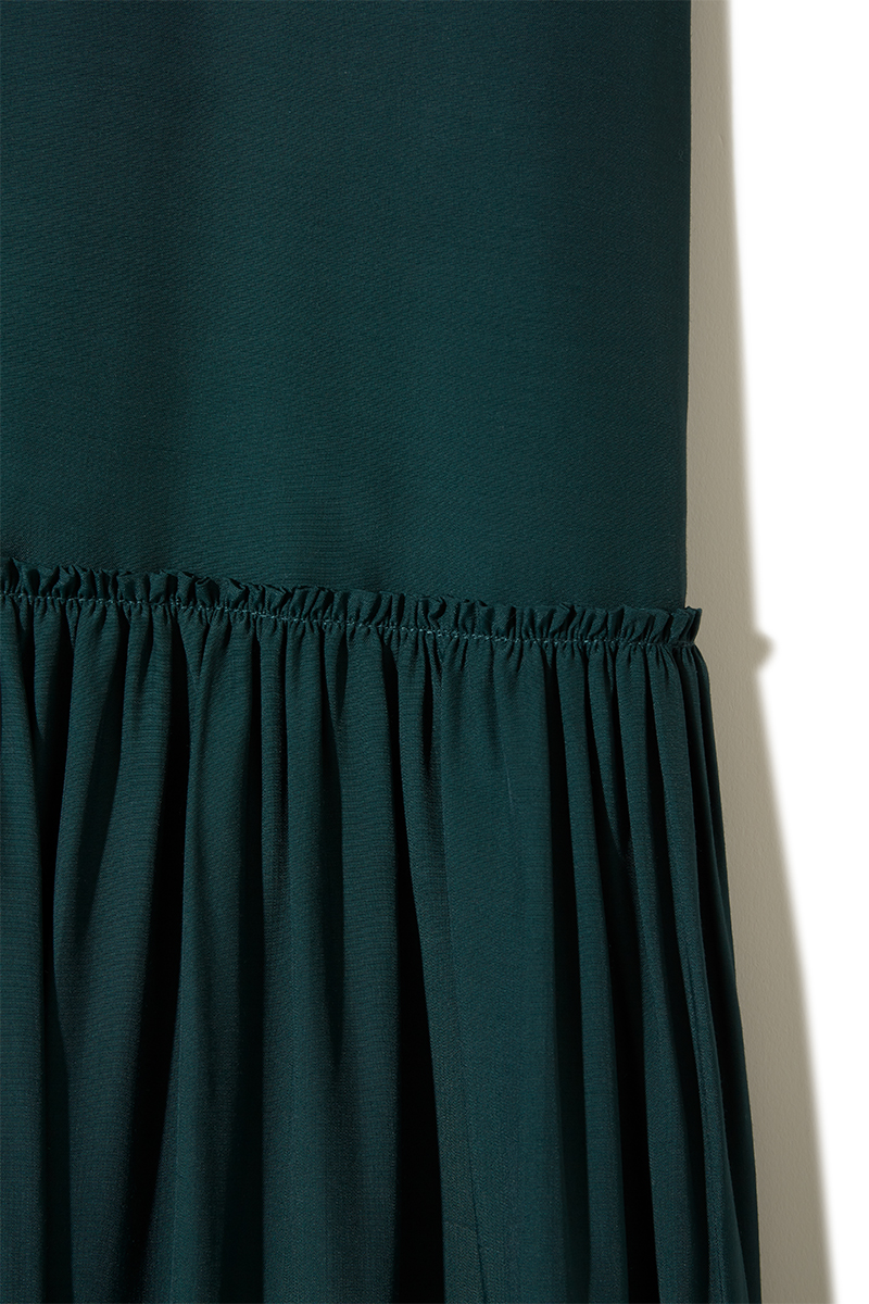 Tiered Sleeveless Dress 詳細画像 Green 3