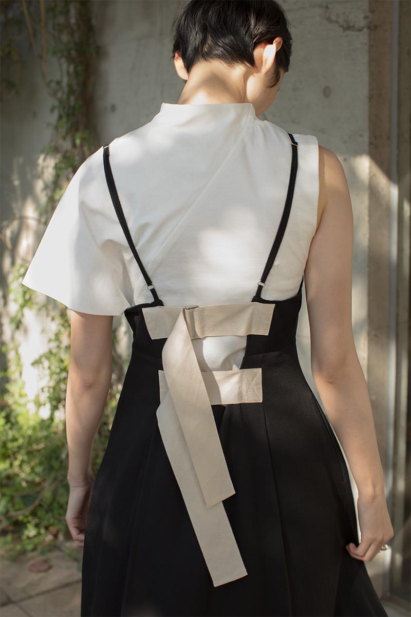 Belted Slip Dress 詳細画像 Black 2