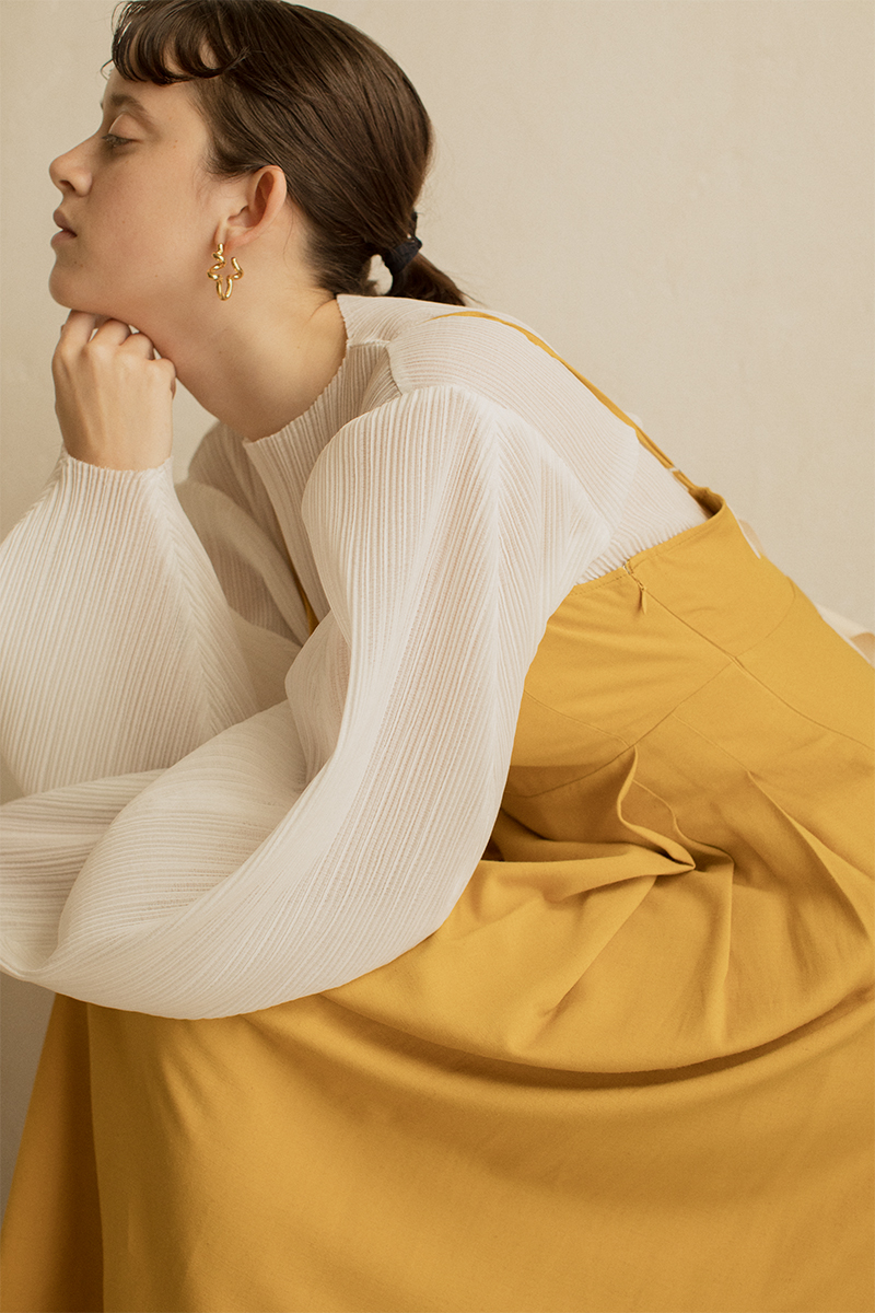 Belted Slip Dress 詳細画像 Yellow 2