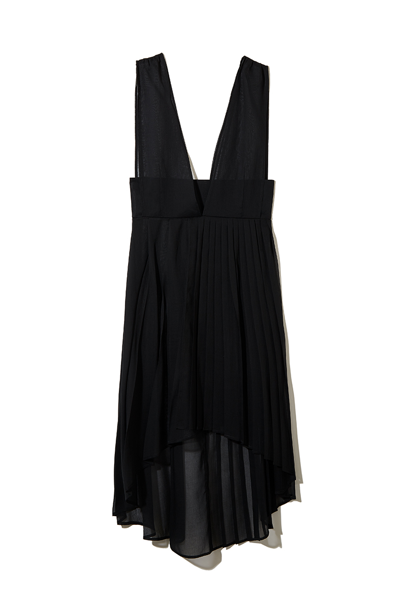 Pleated Organdy Dress