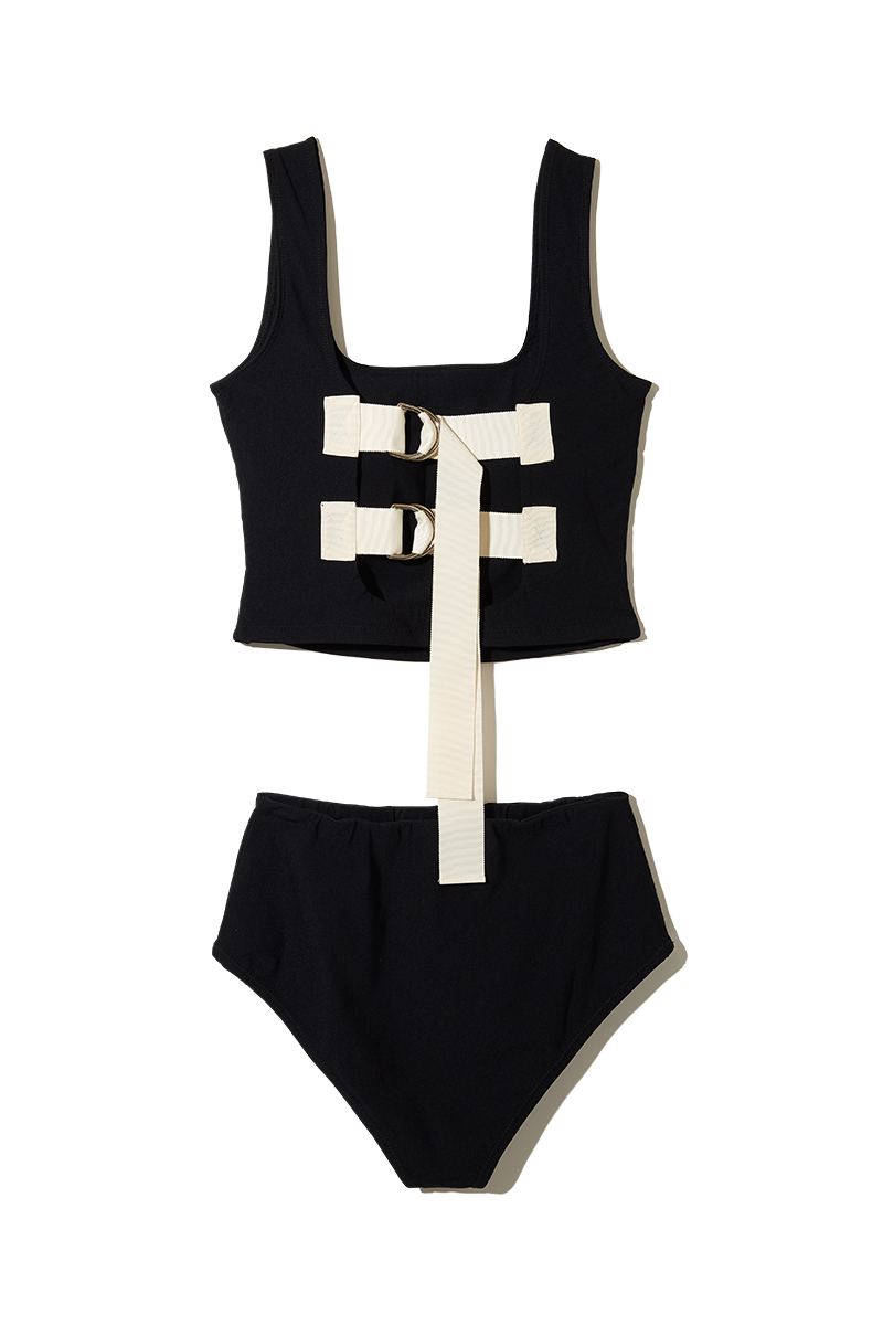 Belted Swimwear 詳細画像 Black 2