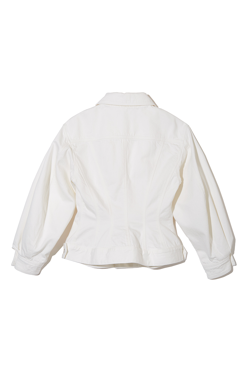 Tulip Denim Jacket 詳細画像 White 2
