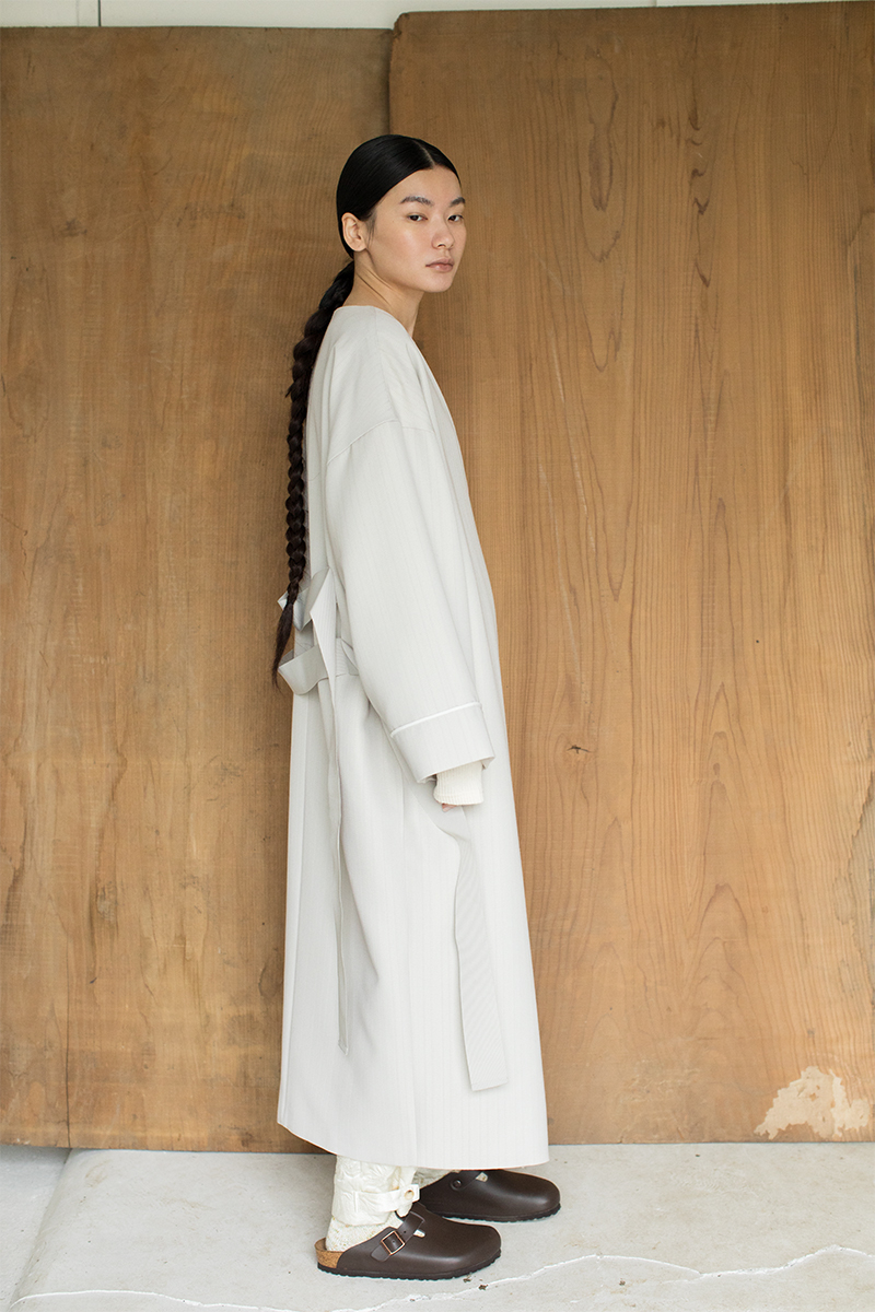 Belted Kimono Gown 詳細画像 White 2