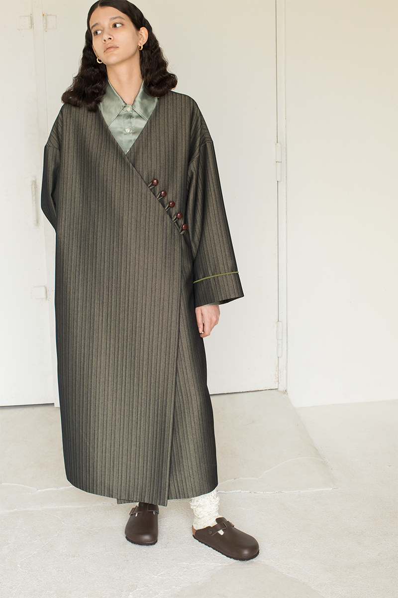 Belted Kimono Gown 詳細画像 Brown 1
