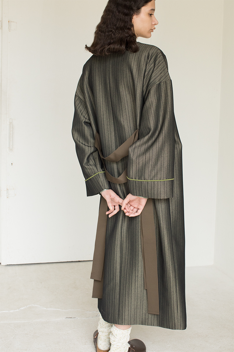Belted Kimono Gown 詳細画像 Brown 2