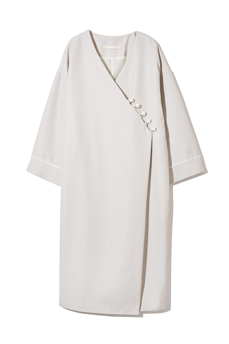 Belted Kimono Gown 詳細画像 White 1