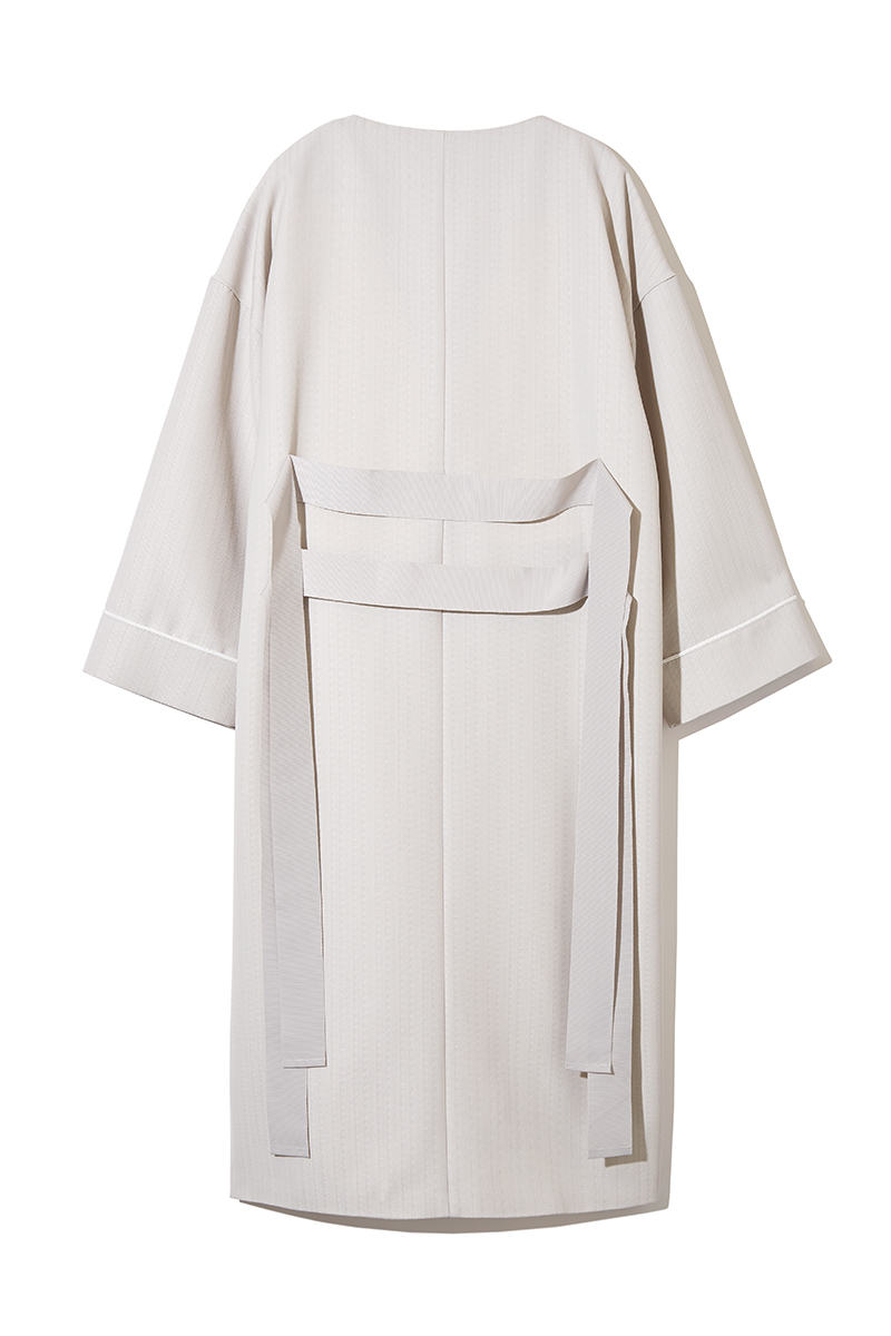 Belted Kimono Gown 詳細画像 White 2