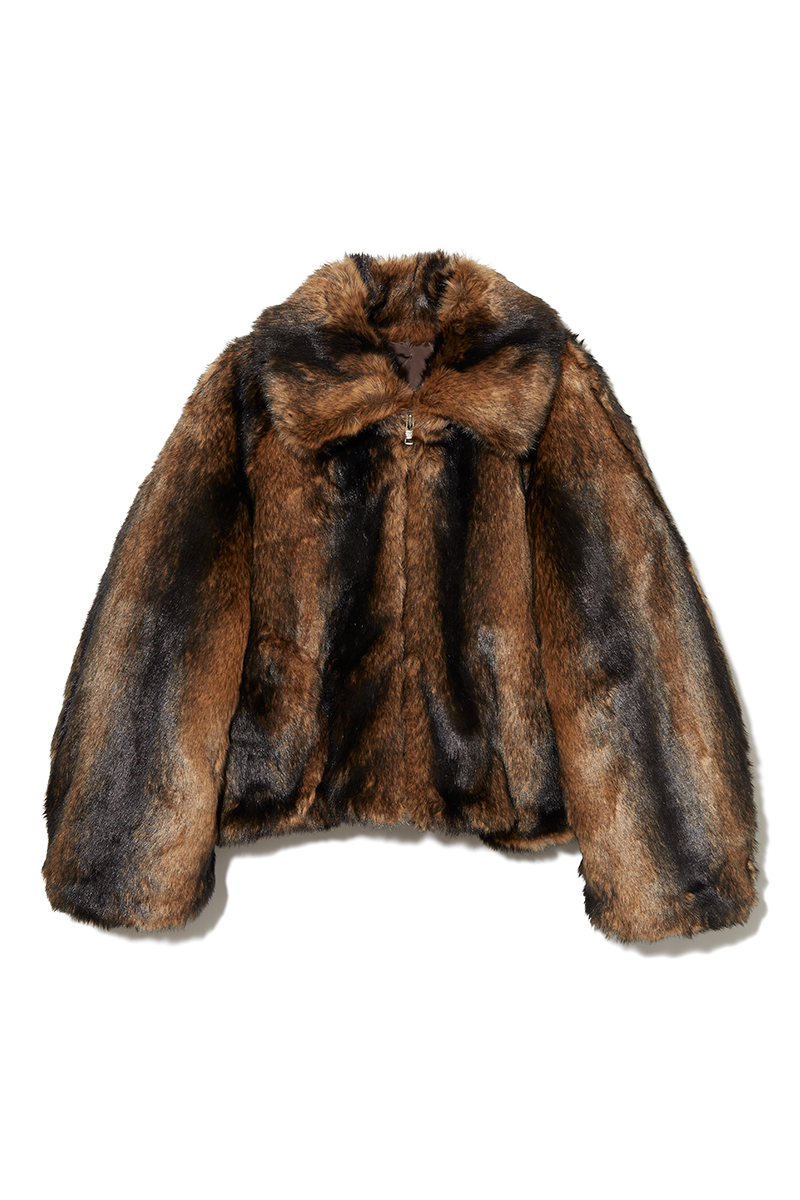 Mama's Faux-fur Jacket 詳細画像 Brown 1