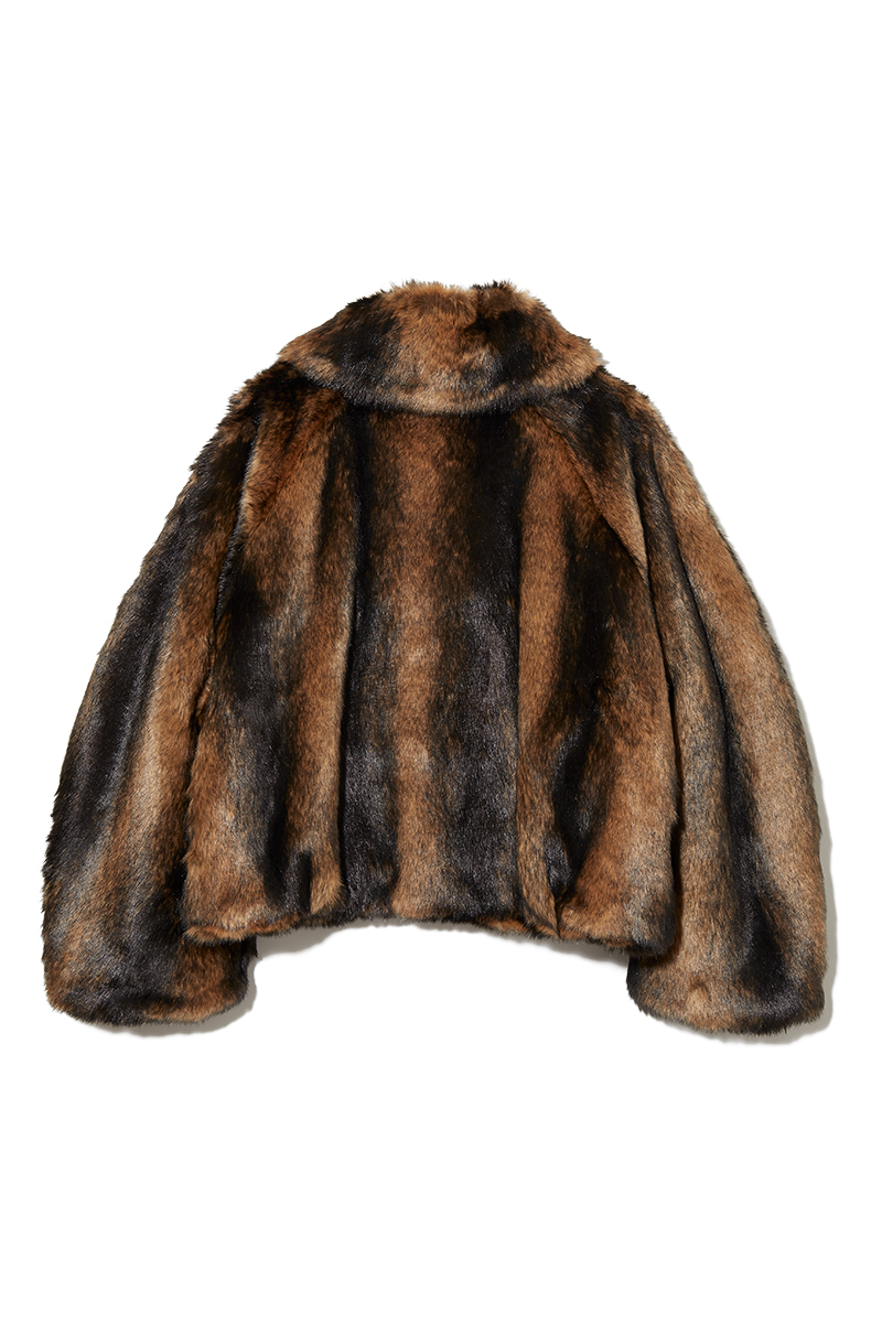 Mama's Faux-fur Jacket 詳細画像 Brown 2