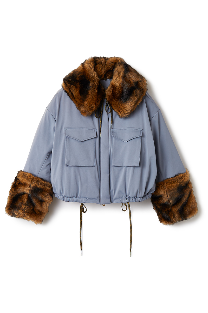 Fur Mittens Jacket 詳細画像 Blue 1