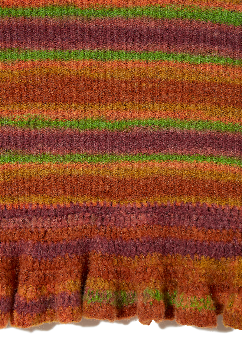 Gradation Crochet Frill Top 詳細画像 Orange 4