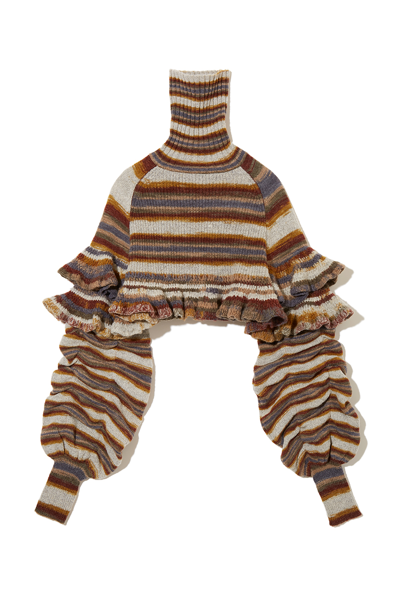 Gradation Crochet Frill Top