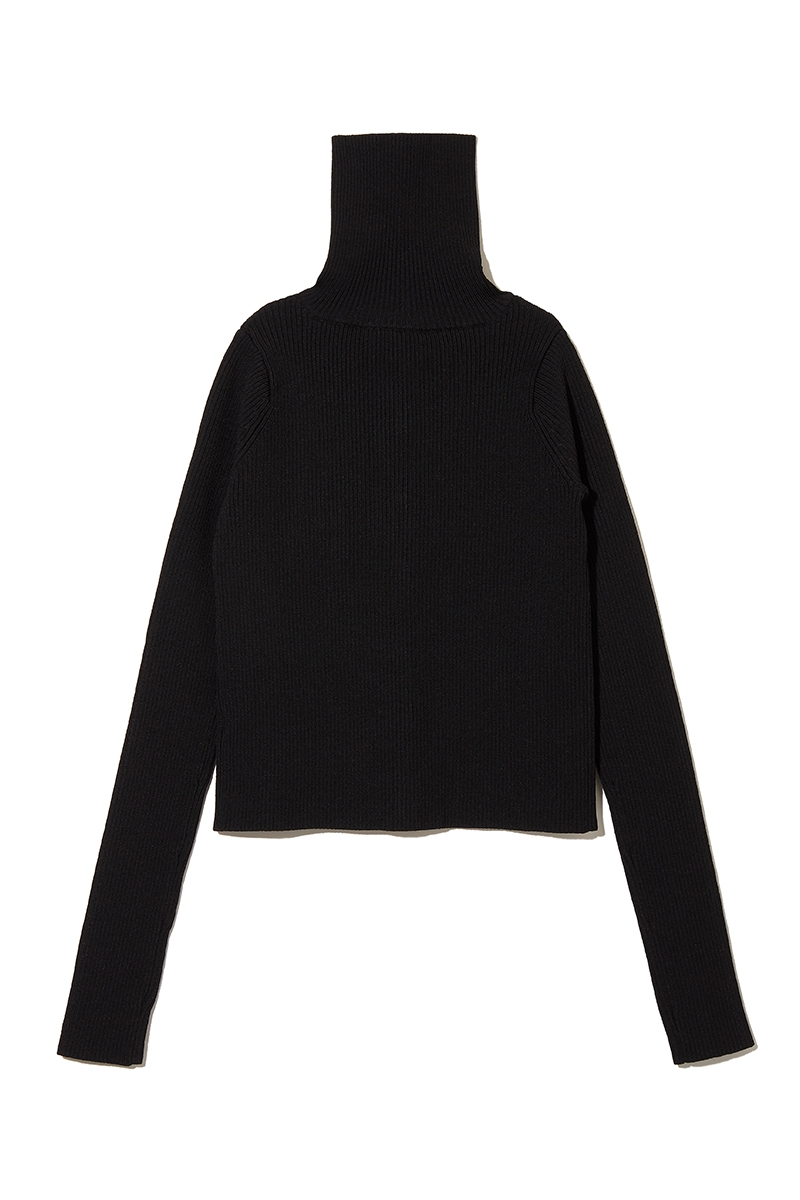 Double Face Knitted Top 詳細画像 Black 2