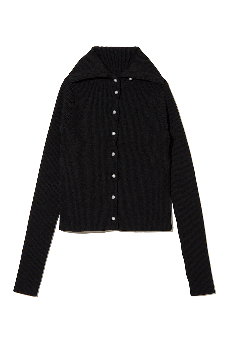 Double Face Knitted Top 詳細画像 Black 3