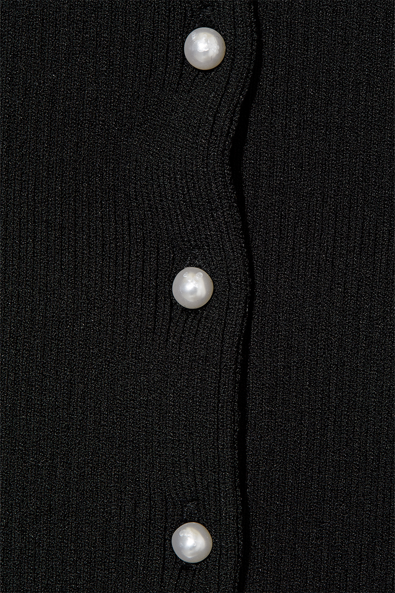 Double Face Knitted Top 詳細画像 Black 4