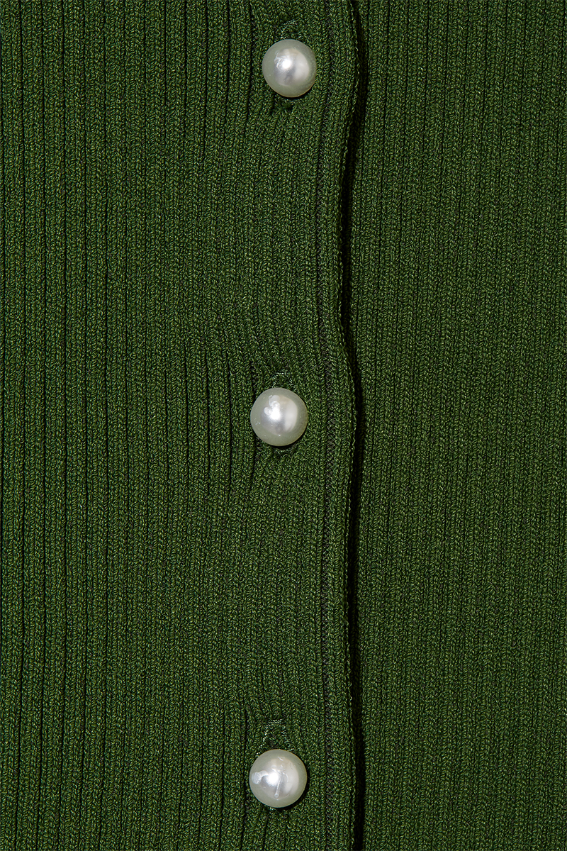 Double Face Knitted Top 詳細画像 Green 4